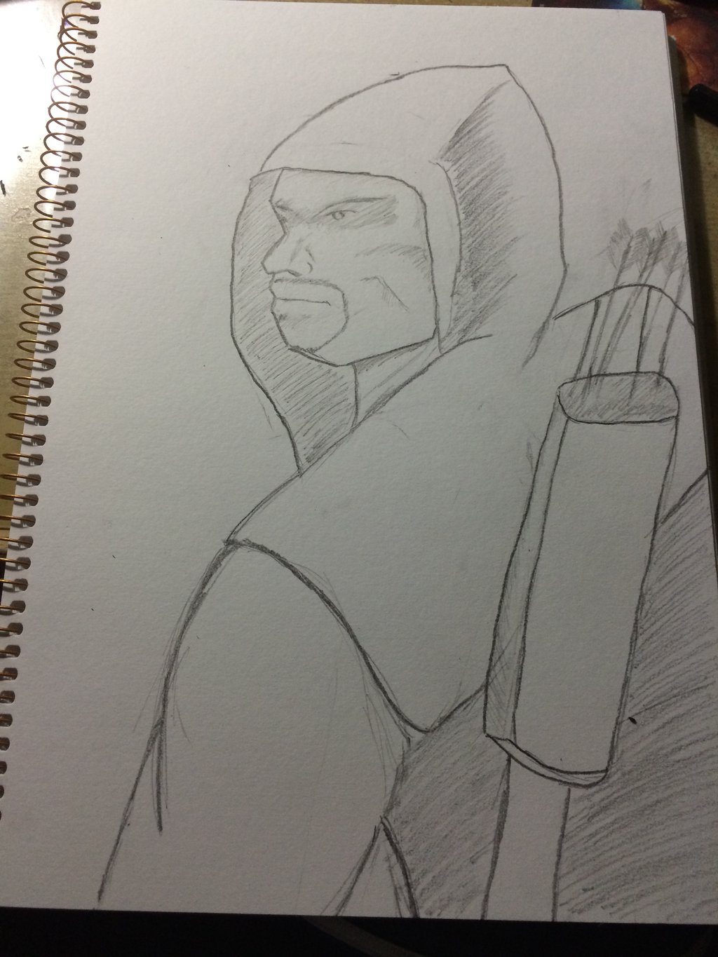 1024x1365 Arrow Tv Series Sketch By Rogersohcx - Tv Show Sketch