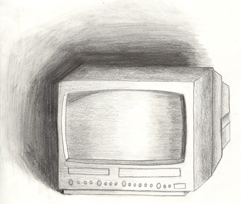 808x684 The Old Tv Sketch Ronna Stroud - Tv Sketch