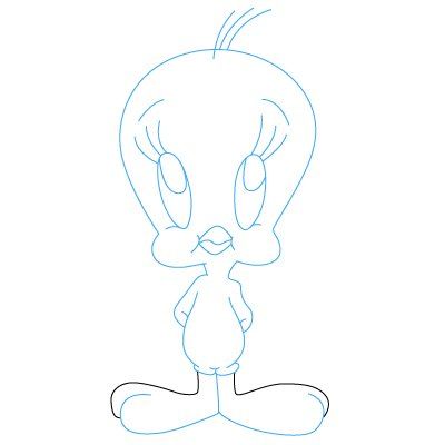 400x400 Tweety Bird Drawings It S Time To Draw This Is How To Draw - Tweety Bird Sketch