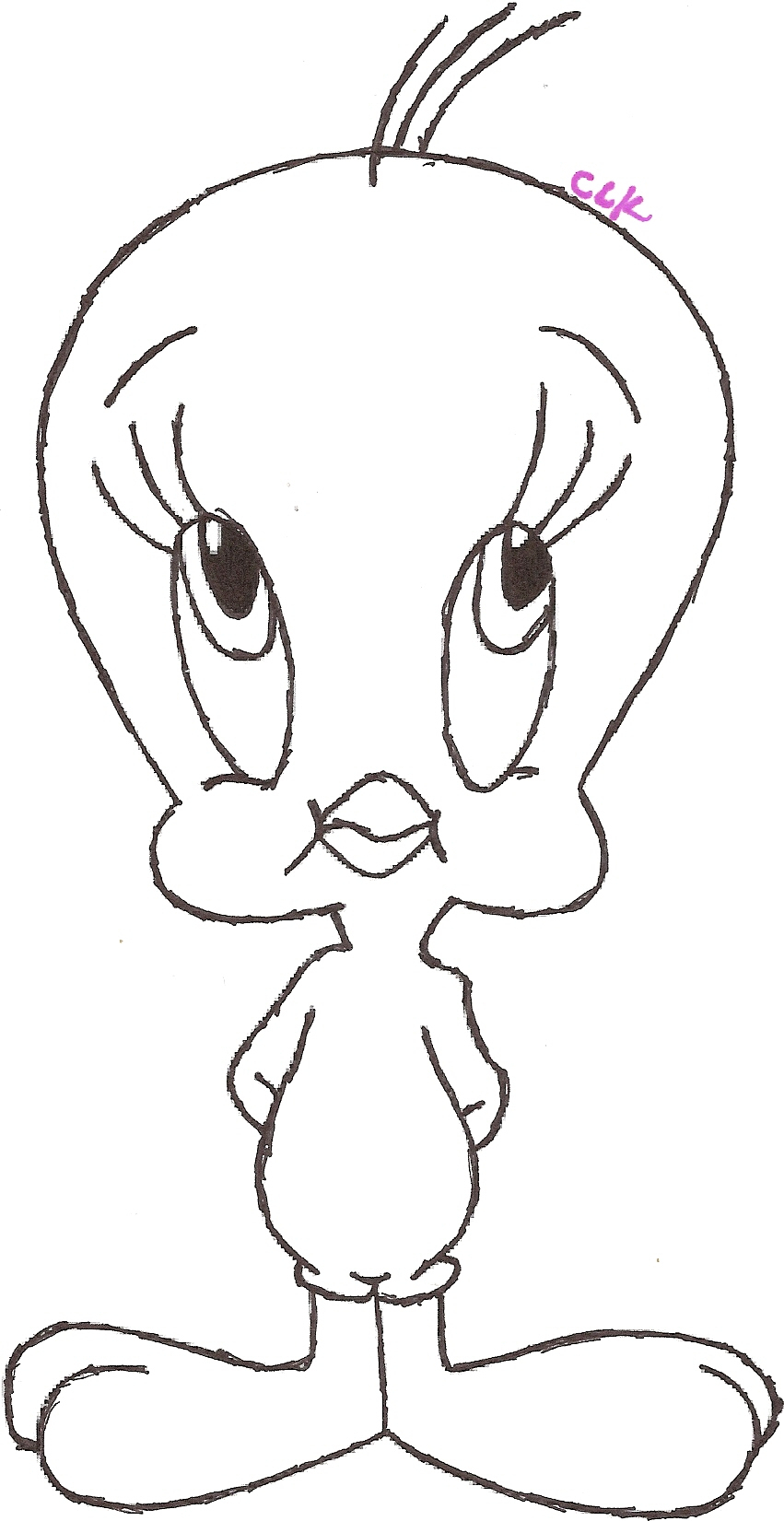 Tweety Bird Sketch at PaintingValley.com | Explore collection of Tweety ...
