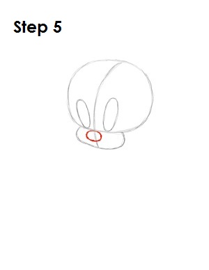 300x388 How To Draw Tweety Bird - Tweety Sketch