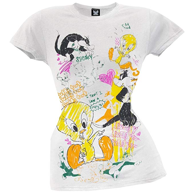 679x679 Looney Tunes - Tweety Sketch