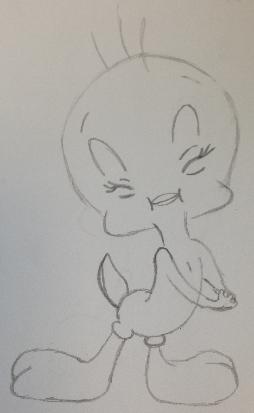 966x1568 Tweety Bird Sketch Daniel Harris - Tweety Sketch