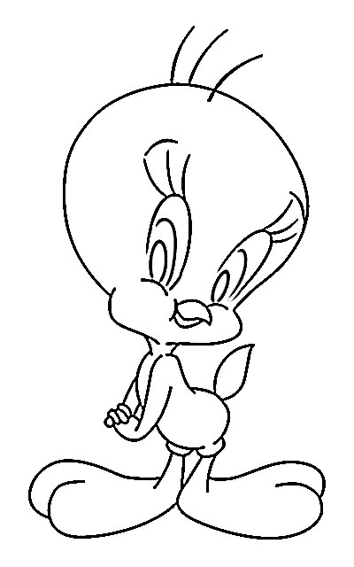 400x640 Tweety Cartoon Sketch - Tweety Sketch