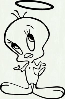 260x398 Tweety Clipart - Tweety Sketch