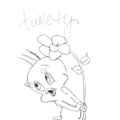 400x400 Quick Tweety Bird Sketch By Sweetwreck - Tweety Sketch