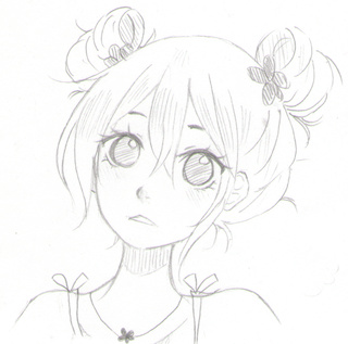 320x317 Sketch 2 Twin Bun Hair~ 3 - Twin Sketch