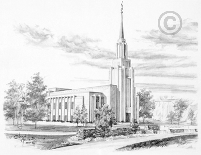 650x501 Twin Falls Idaho Temple - Twin Sketch