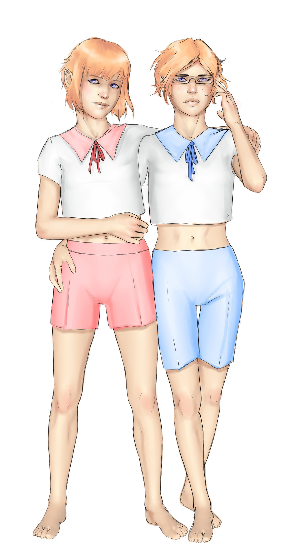 1024x1877 Twin Sketch By Mortalfate - Twin Sketch