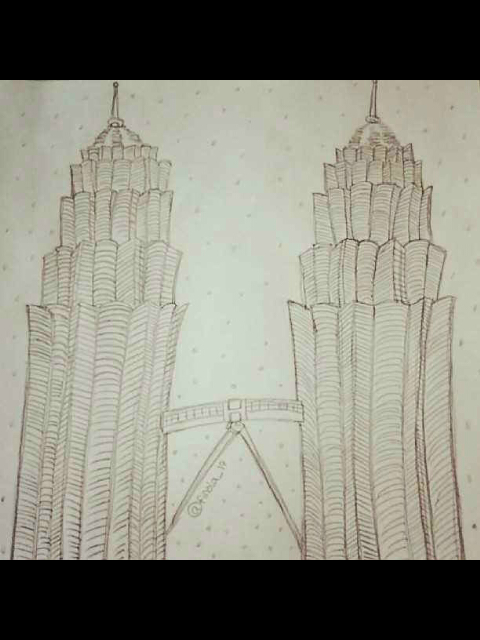 480x640 Drawing Of Twin Towers - Twin Towers Sketch