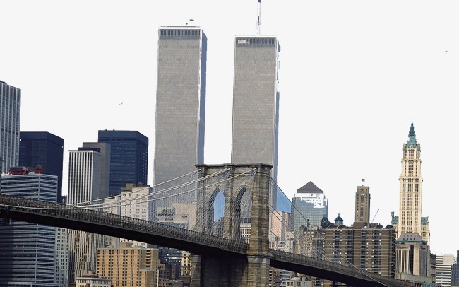 650x406 New York Twin Towers, Country Classics, Famous Buildings, Travel - Twin Towers Sketch