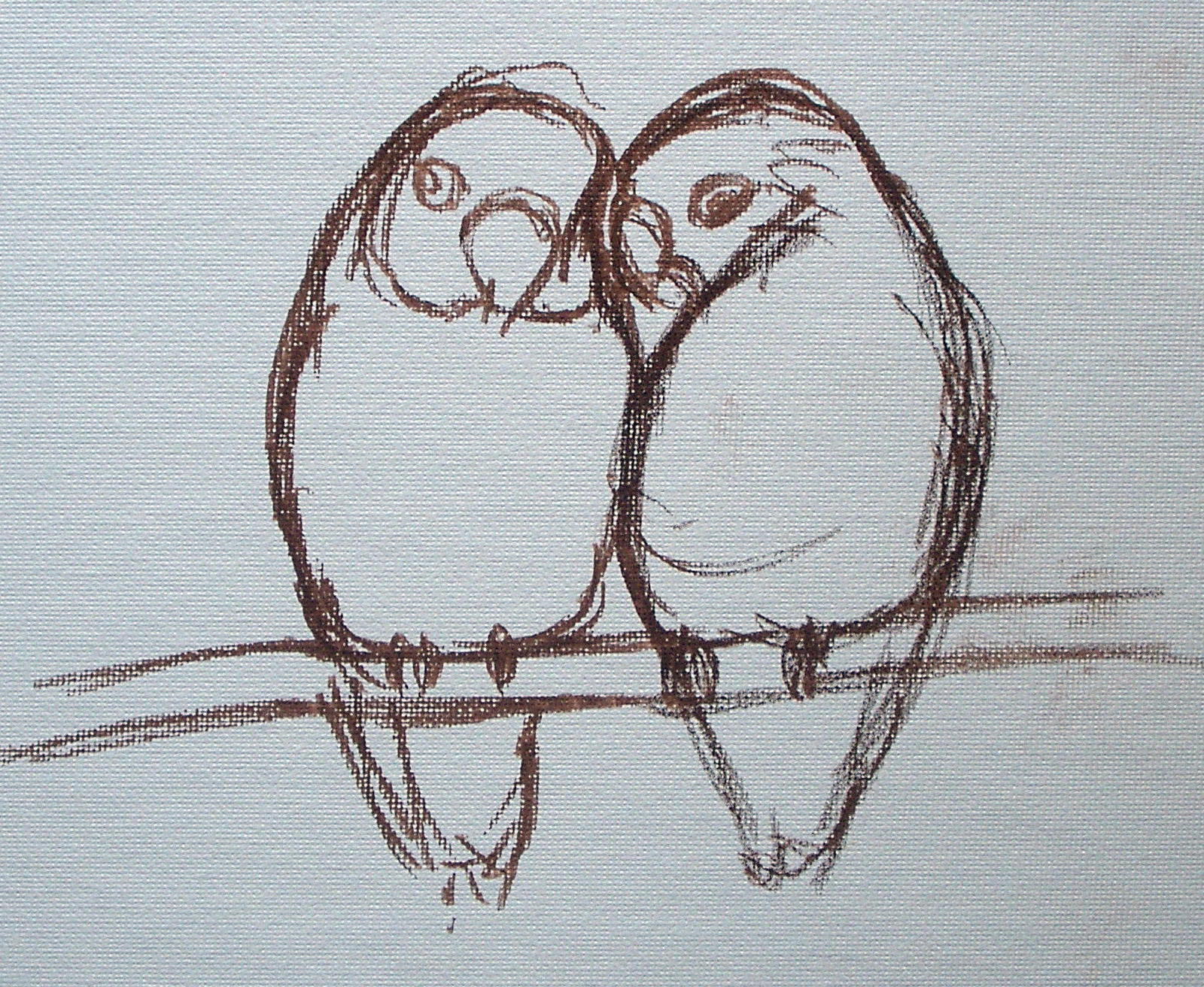 1600x1312 L.w.roth, Artist Two Birds - Two Birds Sketch