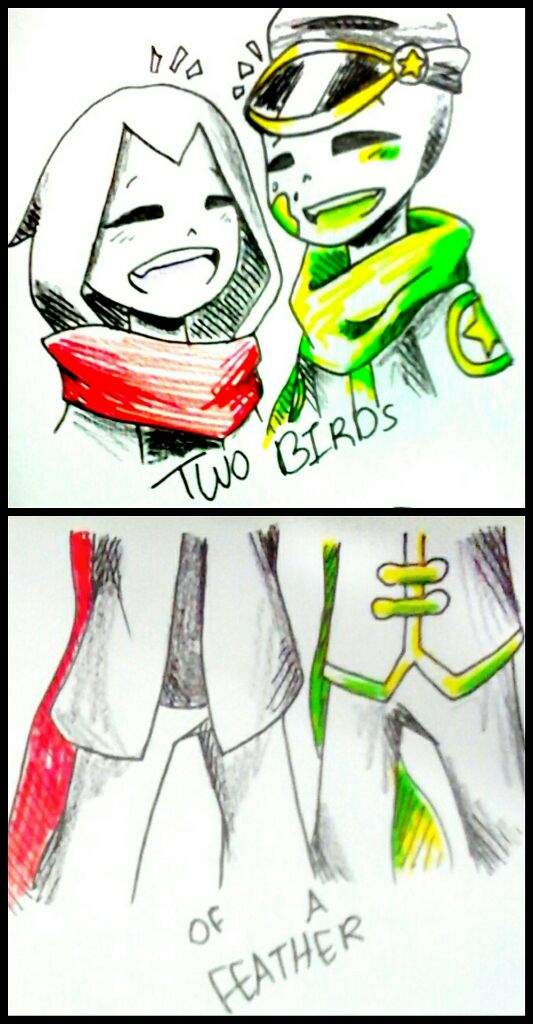 533x1024 Two Birds (Poth Comic) Undertale Amino - Two Birds Sketch