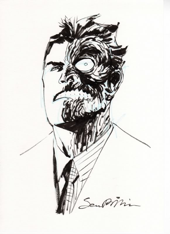 581x800 Two Face Artgasmsplosionfest! Professional Artist Edition - Two Face Sketch