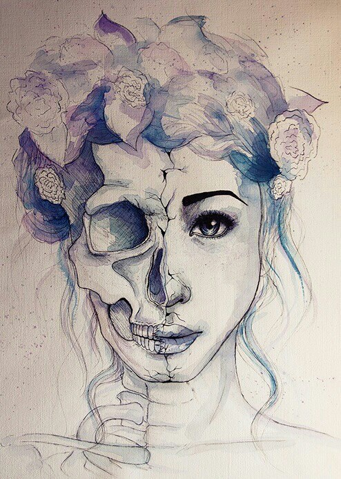 494x693 Two Face Uploaded By Alina On We Heart It - Two Face Sketch