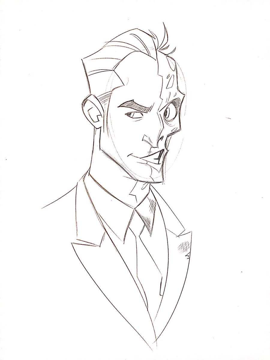 900x1200 Harveydent Hashtag On Twitter - Two Face Sketch