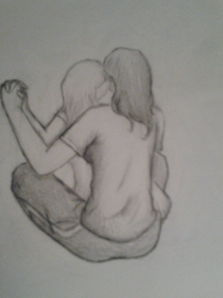 774x1032 Sketch Two Girls By Jpdominatingwerewolf - Two Girls Sketch