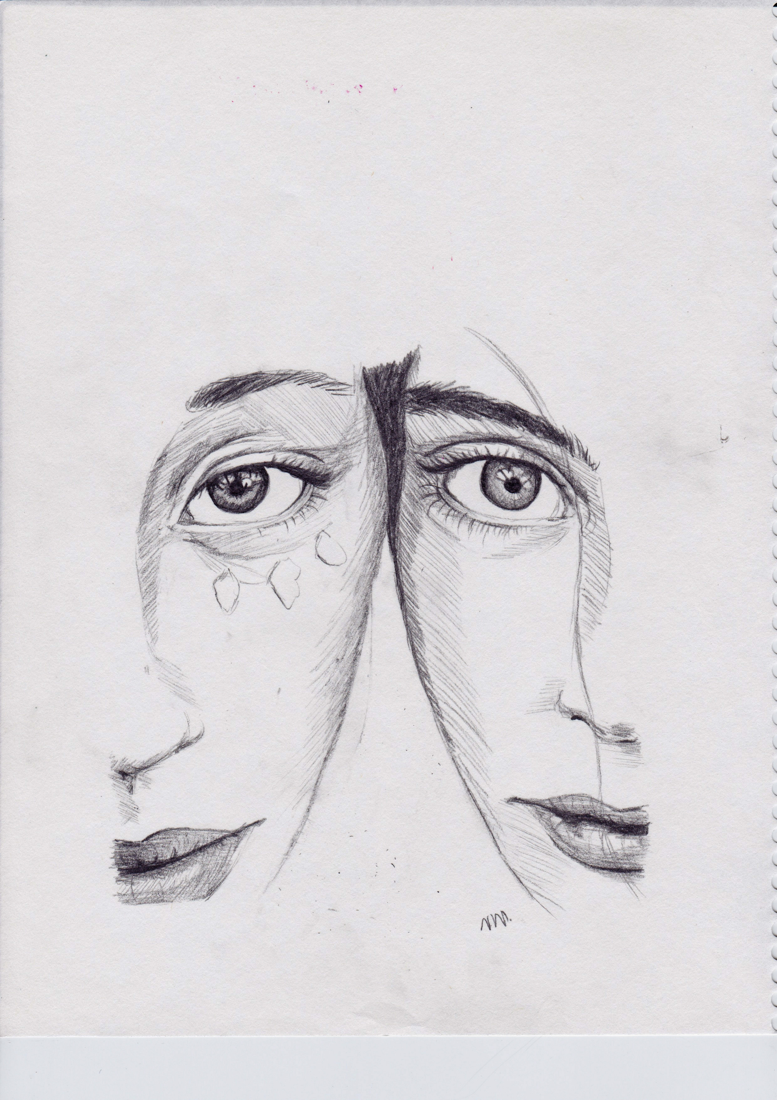 2480x3508 Sketch Of Two Girls - Two Girls Sketch