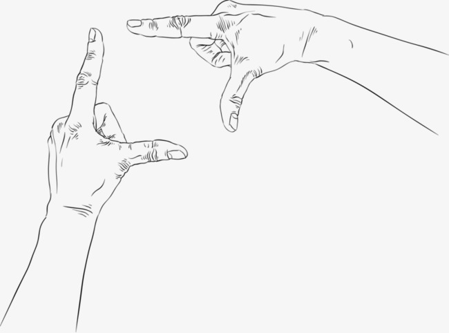 650x482 Than Gesture Pattern, Sketch, Two Hands, Good Looking Png Image - Two Hands Sketch