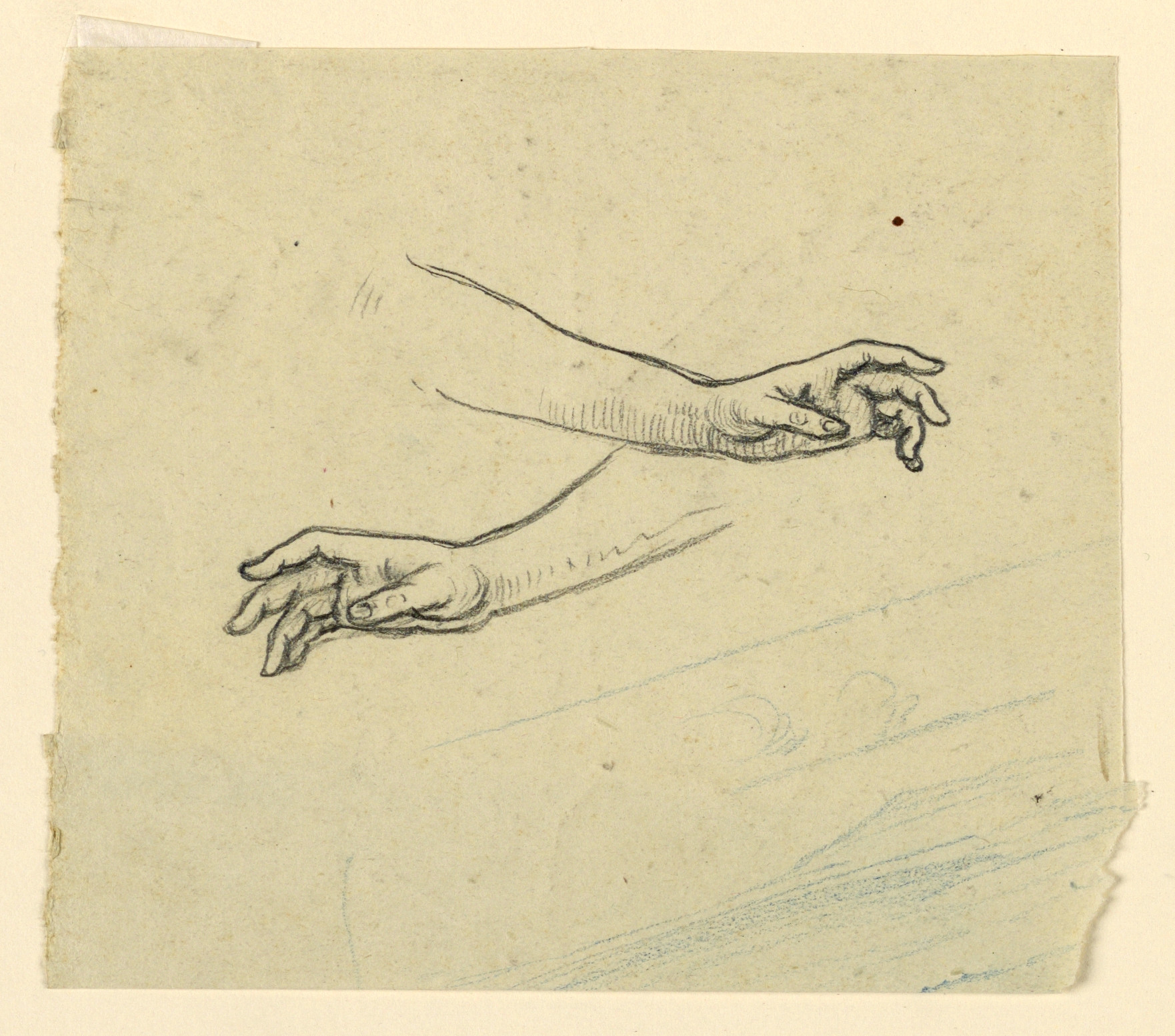 1762x1554 Filedrawing, Study Of Two Hands Reaching, Ca. 1890 (Ch 18404433 - Two Hands Sketch