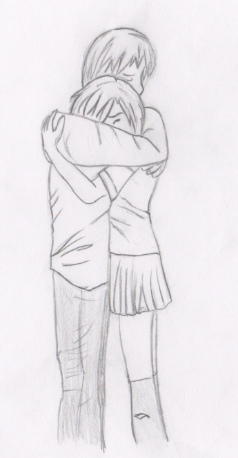 Two People Hugging Drawing - So i put together a very quick tutorial on