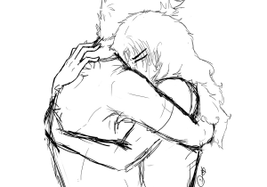 How To Draw Two People Hugging Drawing Hugs Step By Step
