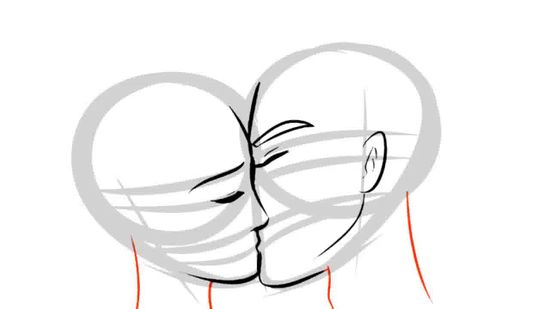 550x309 Pictures Two People Kissing Draw, - Two People Kissing Sketch