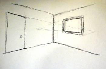 350x228 2 Point Perspective Draw Interiors - Two Point Perspective Sketch