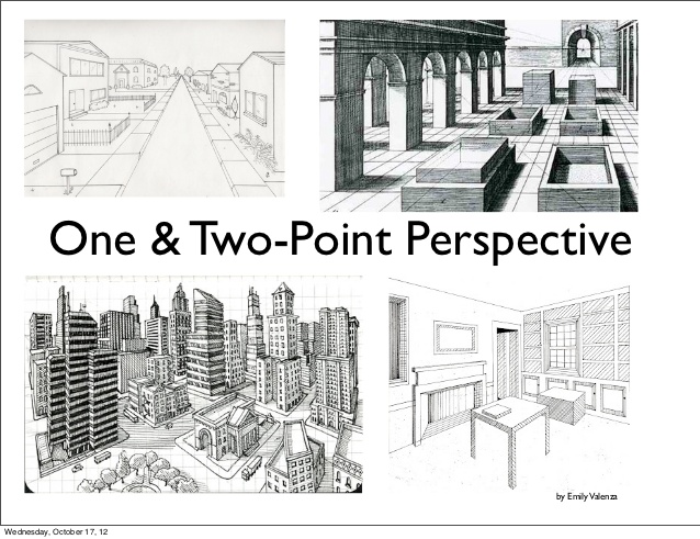 638x491 One And Two Point Perspective - Two Point Perspective Sketch