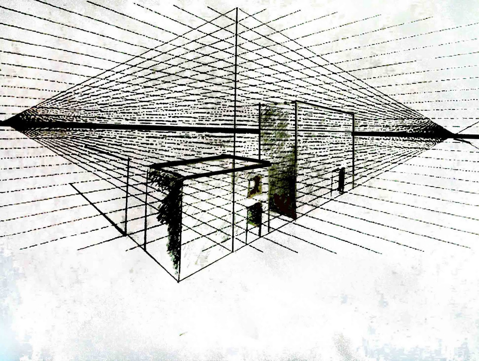 1600x1206 The Helpful Art Teacher Two Point Perspective - Two Point Perspective Sketch