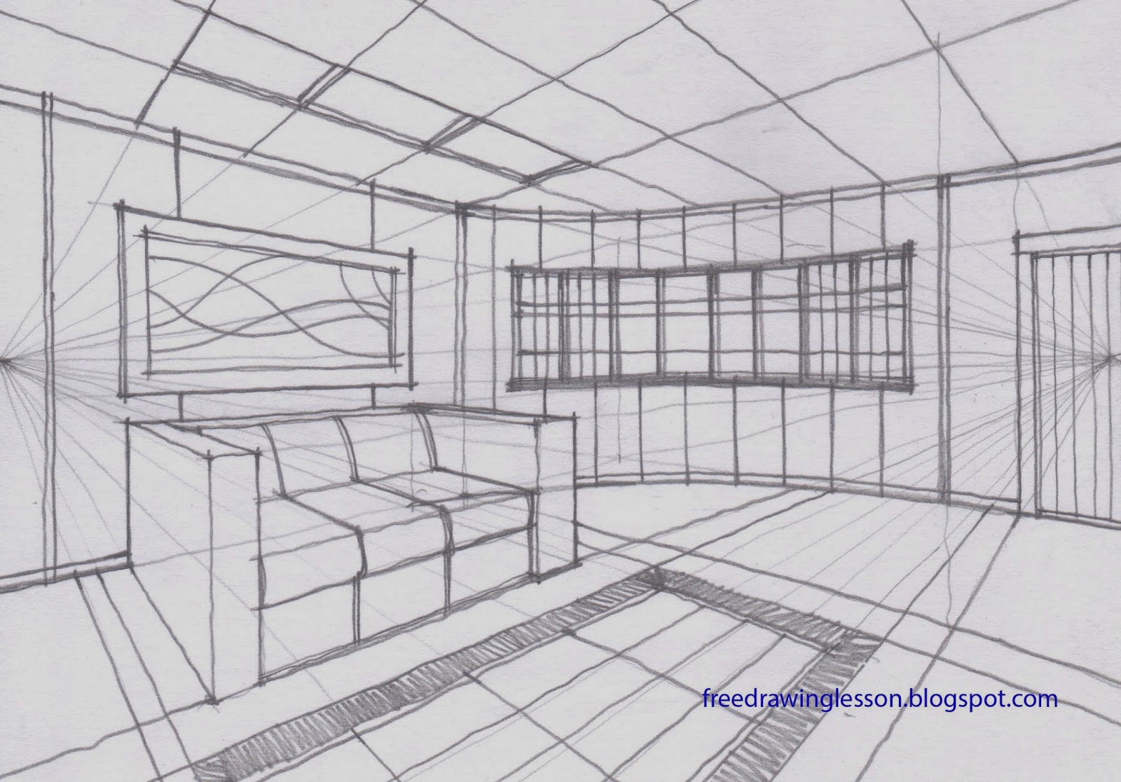 Two Point Perspective Sketch At Paintingvalley Com Explore