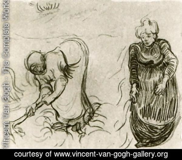600x527 Vincent Van Gogh - Two Sketch