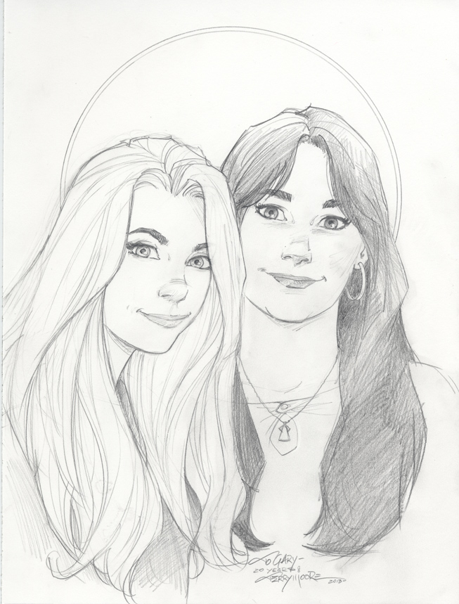 653x859 Katchoo Francine Sketch 4 13 By Terrymooreart - Two Sketch