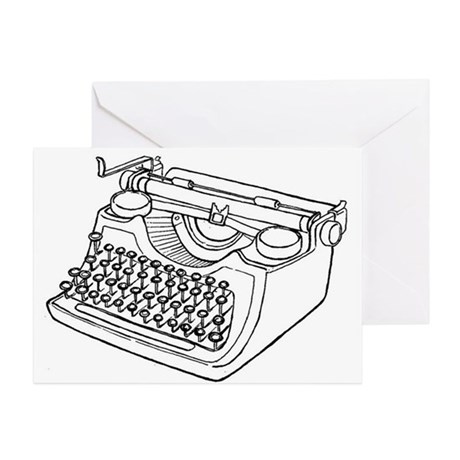 460x460 Typewriter Stationery - Typewriter Sketch