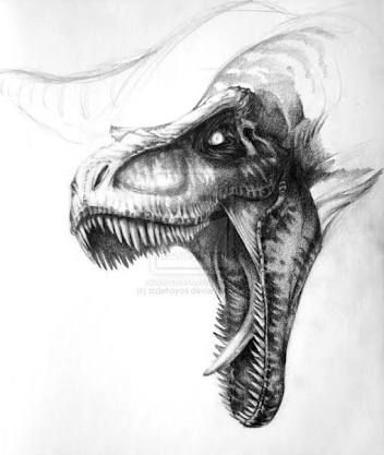 Tyrannosaurus Rex Sketch at PaintingValley.com | Explore collection of ...