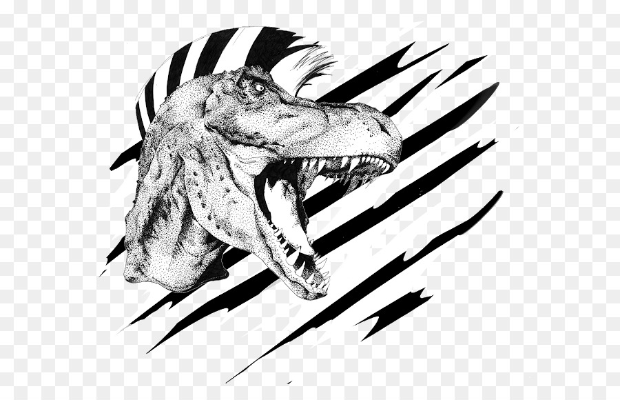 900x580 White Seafood Sketch - Tyrannosaurus Rex Sketch