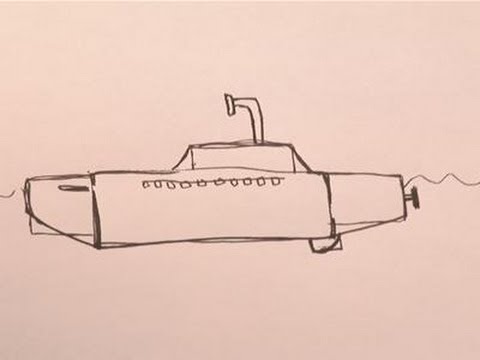 480x360 How To Draw Your Own Submarine - U Boat Sketch