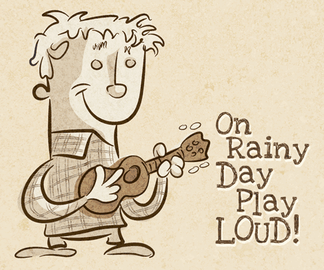 470x392 On Rainy Day Play Loud! Ukulele Sketch Pizza By The Slice - Ukulele Sketch