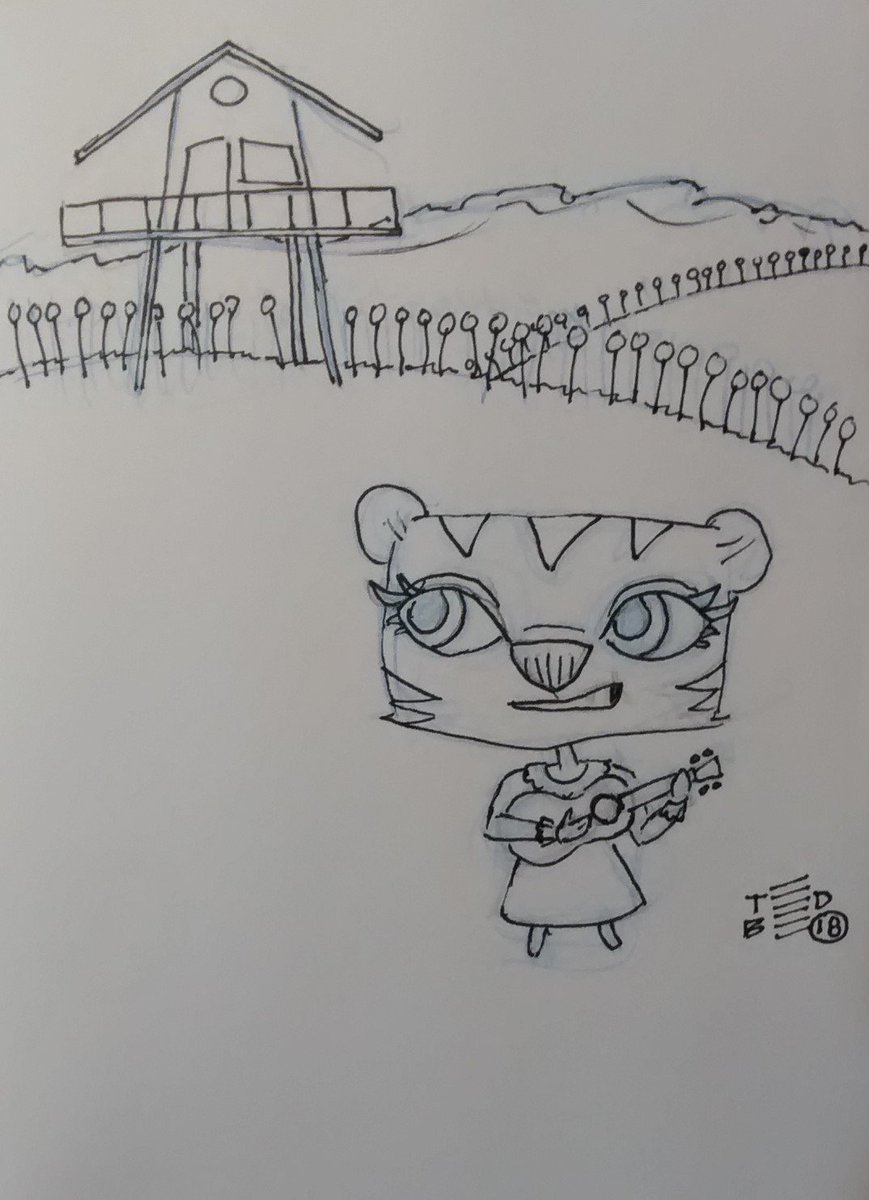 869x1200 Ted Bergeron On Twitter - Ukulele Sketch