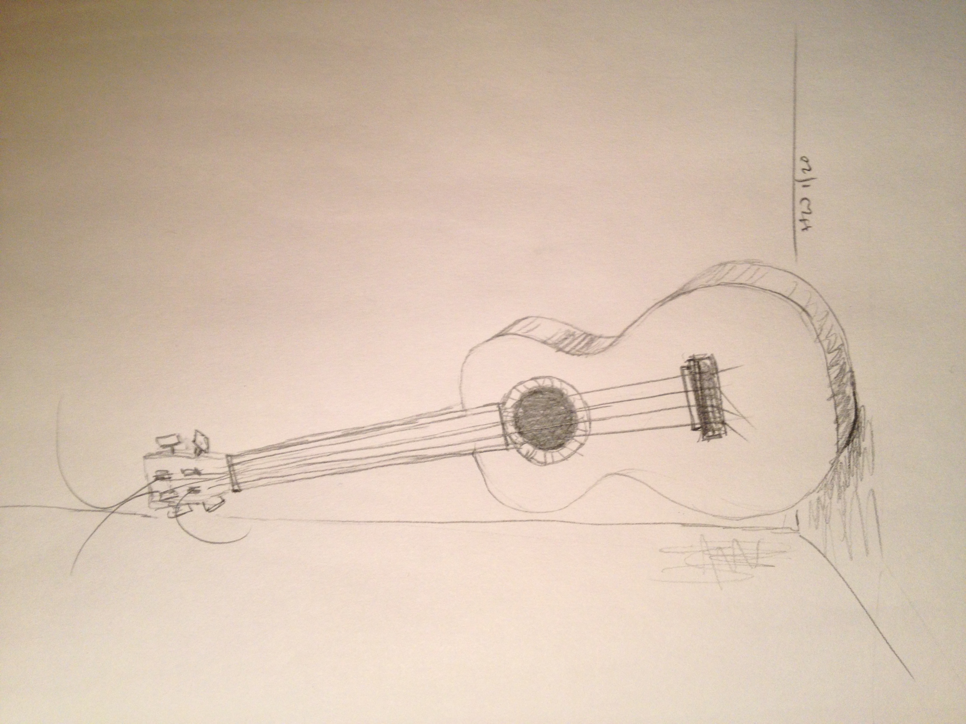 3264x2448 Ukulele - Ukulele Sketch