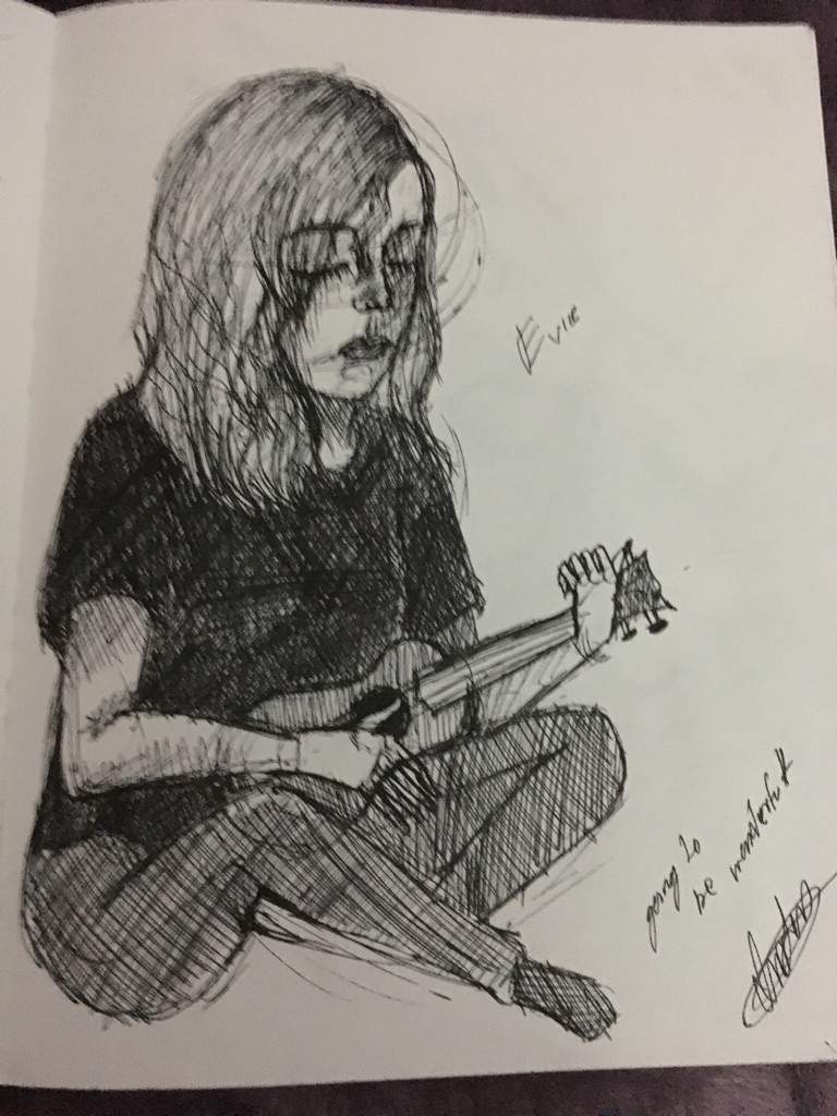 768x1024 Girl Playing Ukulele Amino - Ukulele Sketch