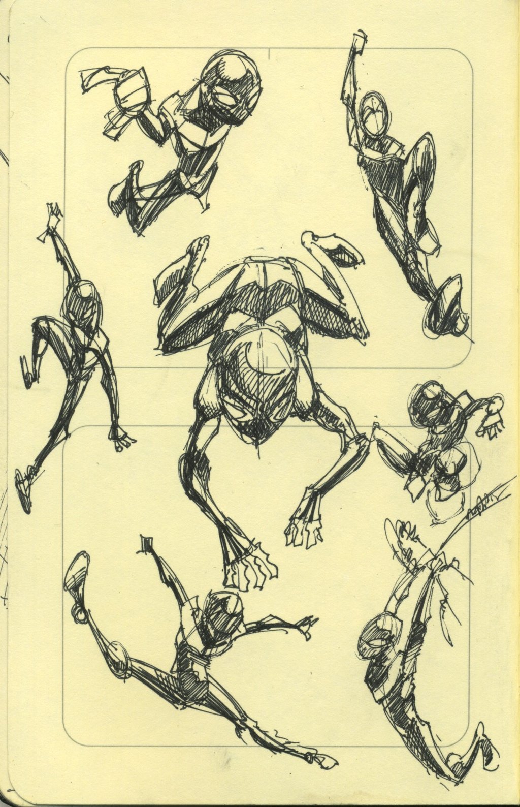 1024x1588 Sketchdump Ultimate Spider Man Doodles By Skipperwing - Ultimate Sketches
