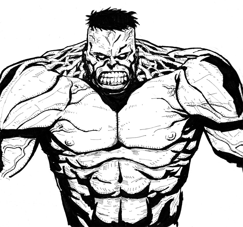 1000x931 Ultimate Hulk Aftercall - Ultimate Sketches