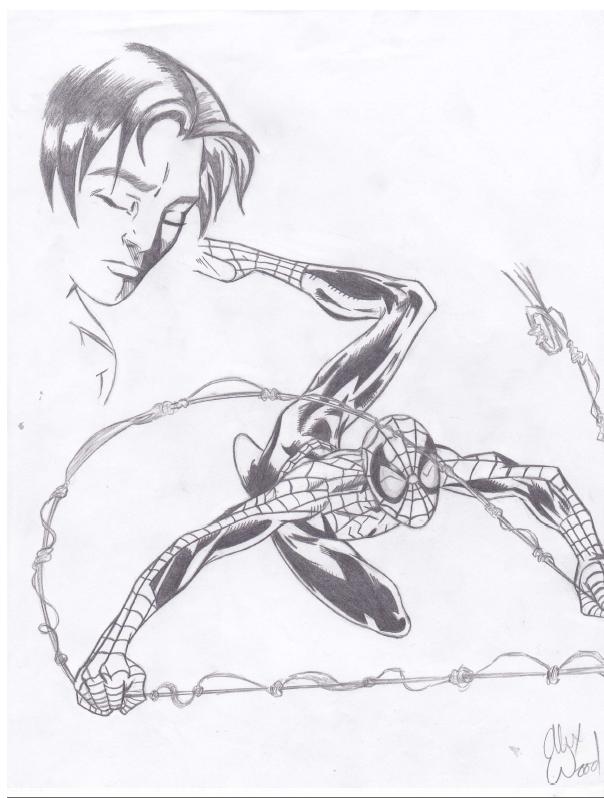 604x798 Ultimate Spider Man Sketch By Yukimaruyoshida - Ultimate Sketches