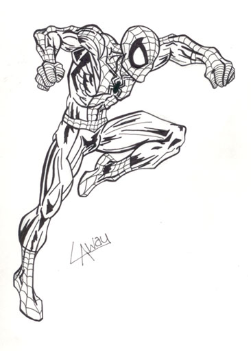 366x512 Ultimate Spiderman Inked By Angelcrusher - Ultimate Sketches