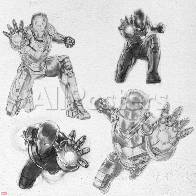 800x800 The Avengers Age Of Ultron - Ultron Sketch