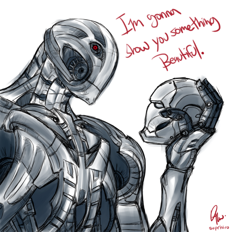 800x800 Ultron Prime Sketch By Suprhiro - Ultron Sketch