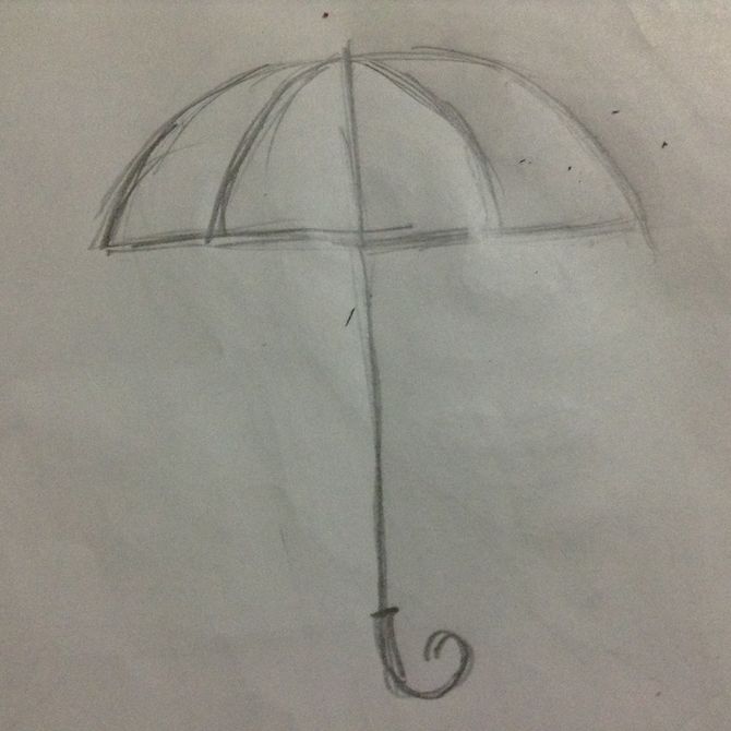 Umbrella Drawing Sketch at PaintingValley.com | Explore collection of ...