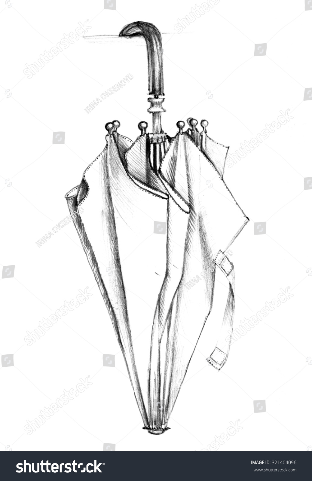 1038x1600 Sketch Of A Pencil Pencil Sketch Closed Umbrella Grey Scale Stock - Umbrella Drawing Sketch