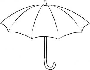302x233 How To Draw An Umbrella Draw Drawings, Sketches - Umbrella Drawing Sketch